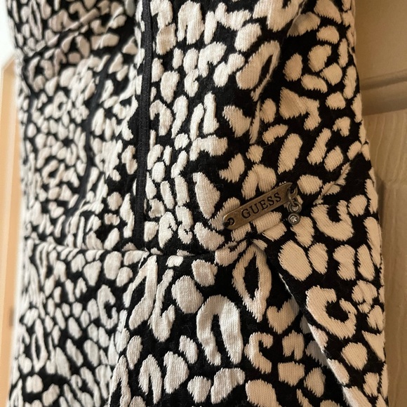 GUESS Leopard Bustier Top Corset like, black and white, Medium - Picture 4 of 9